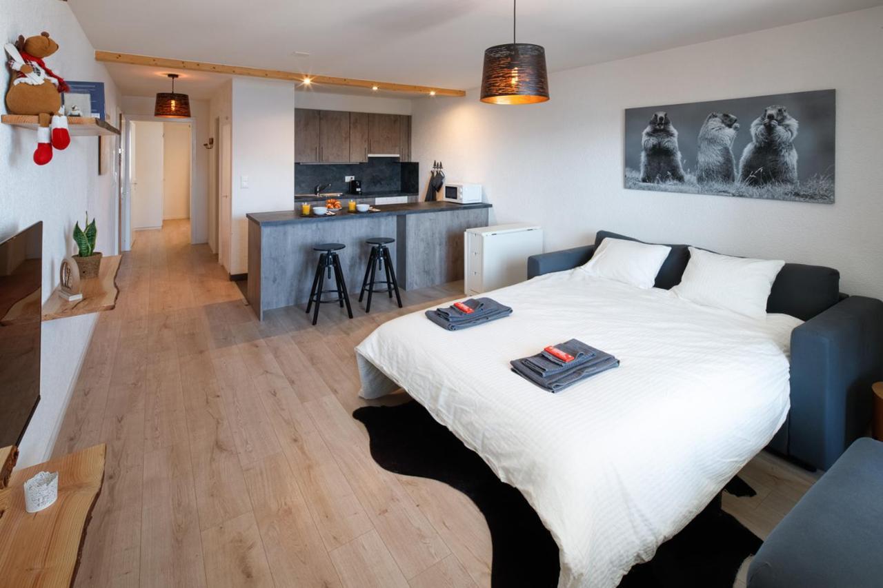 Magnifique Appartement Proche Du Centre Et Du Ski Crans-Montana Exteriör bild